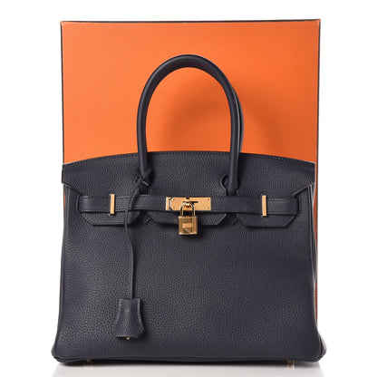Hermes Togo Birkin 30 Bleu Nuit 35 of 35