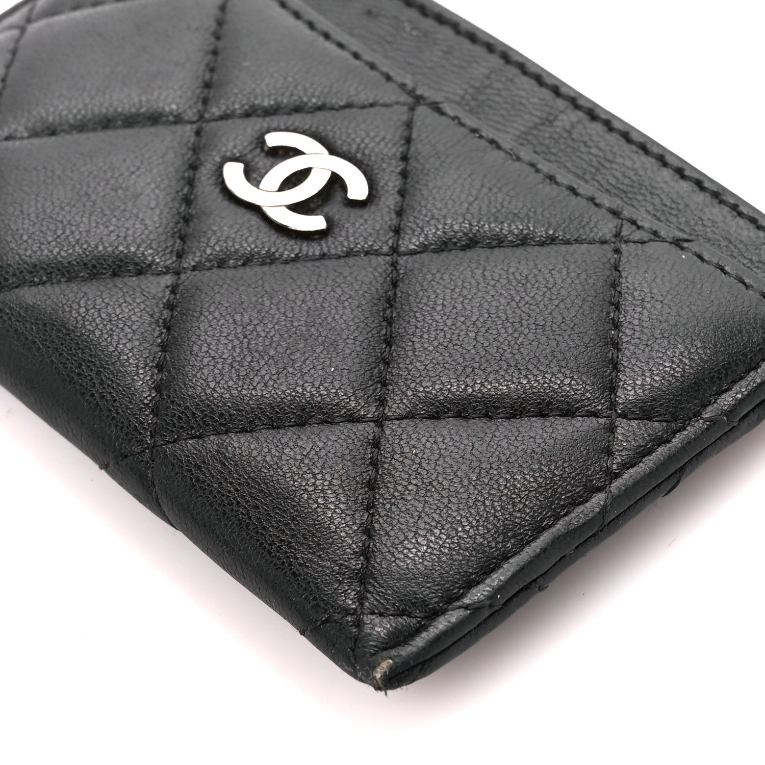 Chanel Lambskin Quilted Card Holder Black 10 of 12