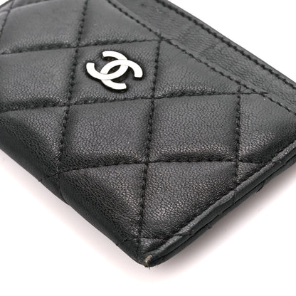 Chanel Lambskin Quilted Card Holder Black 10 of 12