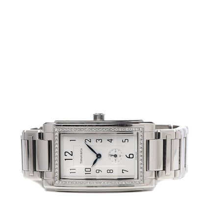 Tiffany Stainless Steel Diamond Bezel 27mm Grand Resonator Quartz Watch 3 of 6