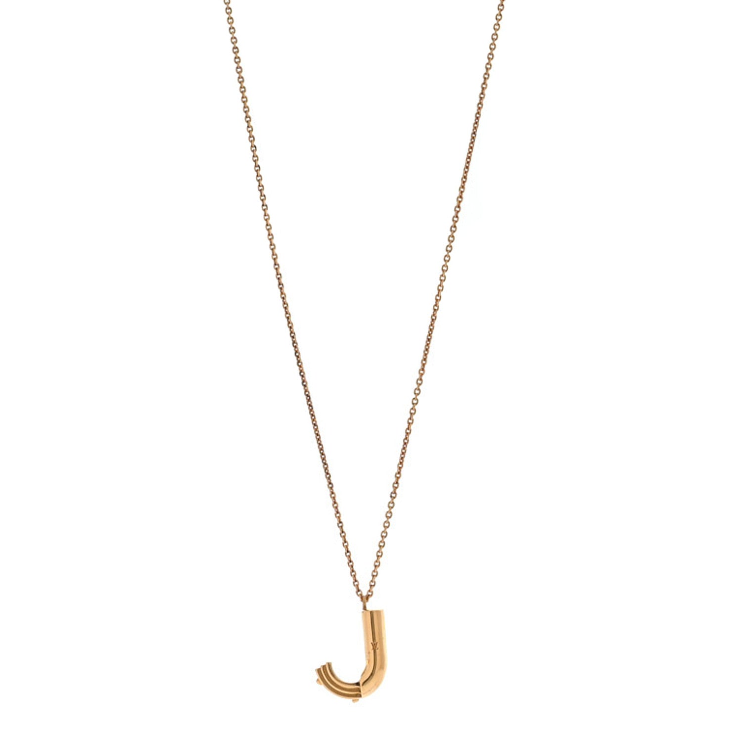 Louis Vuitton LV And Me Letter J Necklace Gold 1 of 7