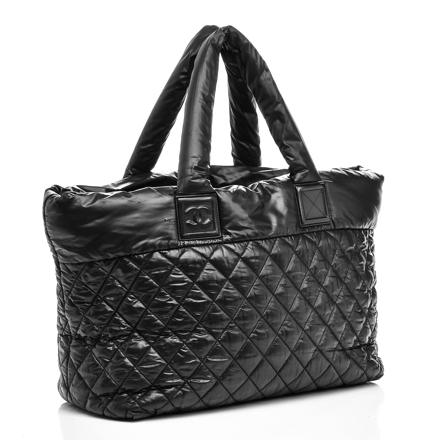 Chanel Nylon Quilted Large Coco Cocoon Tote Black 3 of 6