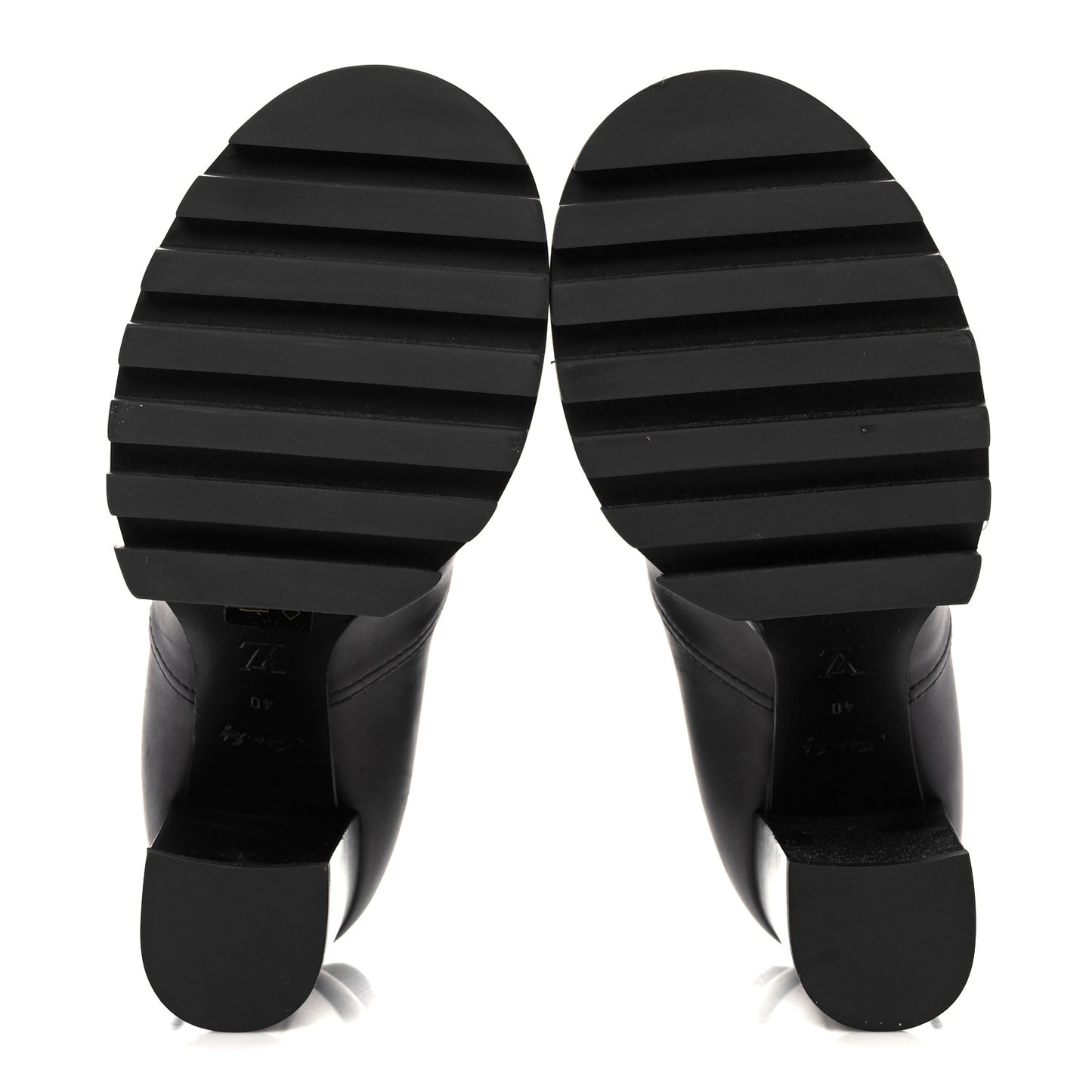 Calfskin Monogram Star Trail Ankle Boots 40 Black