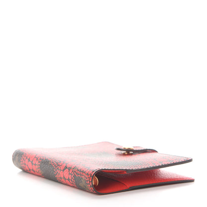 Louis Vuitton Monogram Kusama Town Small Ring Agenda Cover Red 4 of 6
