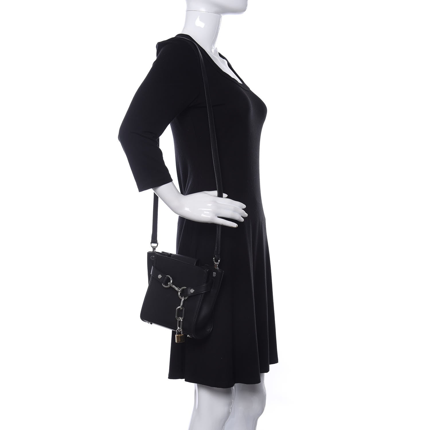 Alexander Wang Calfskin Mini Attica Chain Crossbody Black 2 of 9