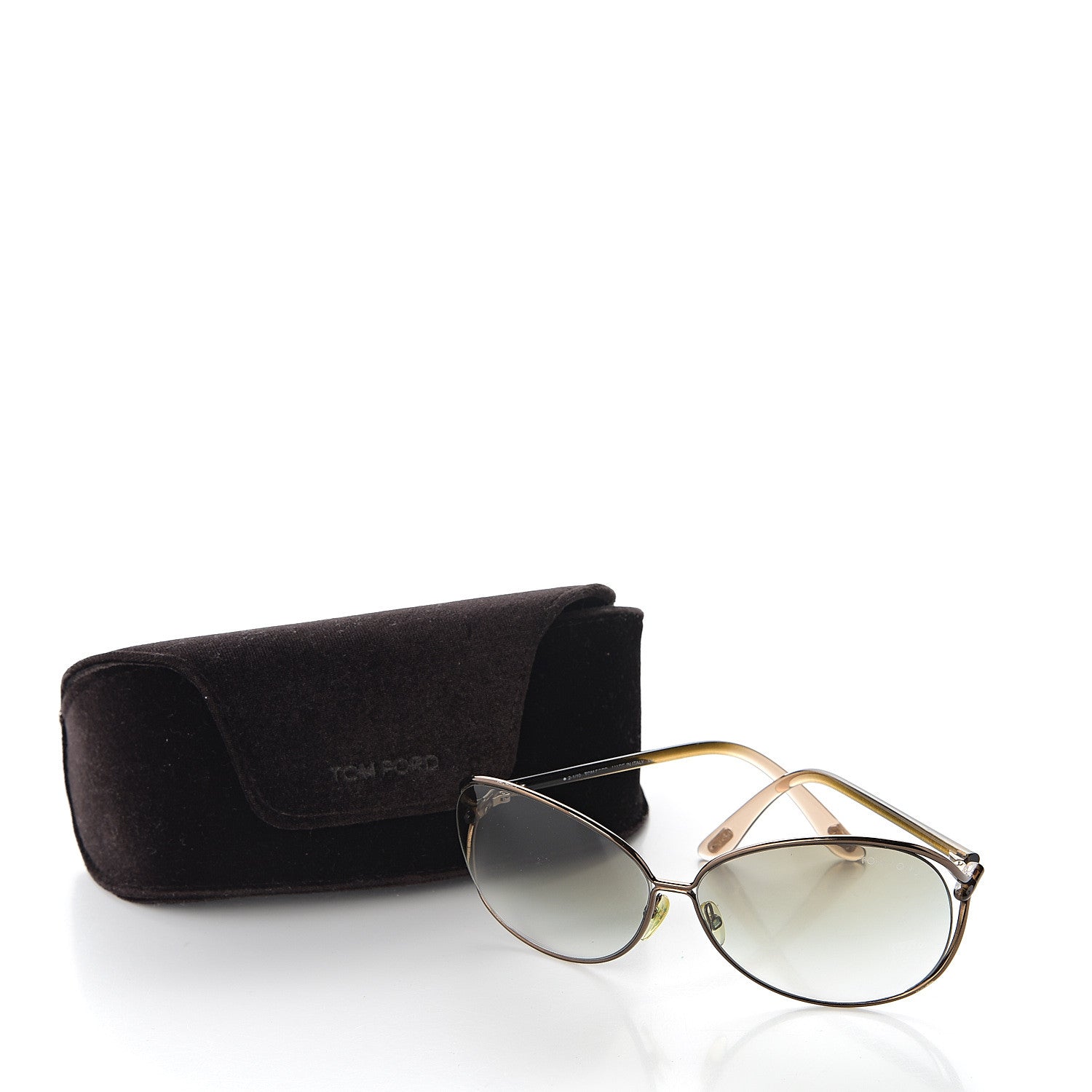Tom Ford Carla Soft Square Sunglasses TF157 Dark Brown 10 of 10