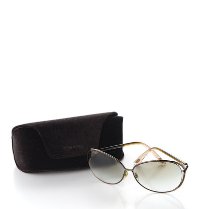 Tom Ford Carla Soft Square Sunglasses TF157 Dark Brown 10 of 10
