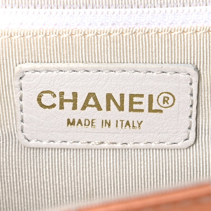 Chanel Satin Quilted Chocolate Bar Flap Orange 6 of 10