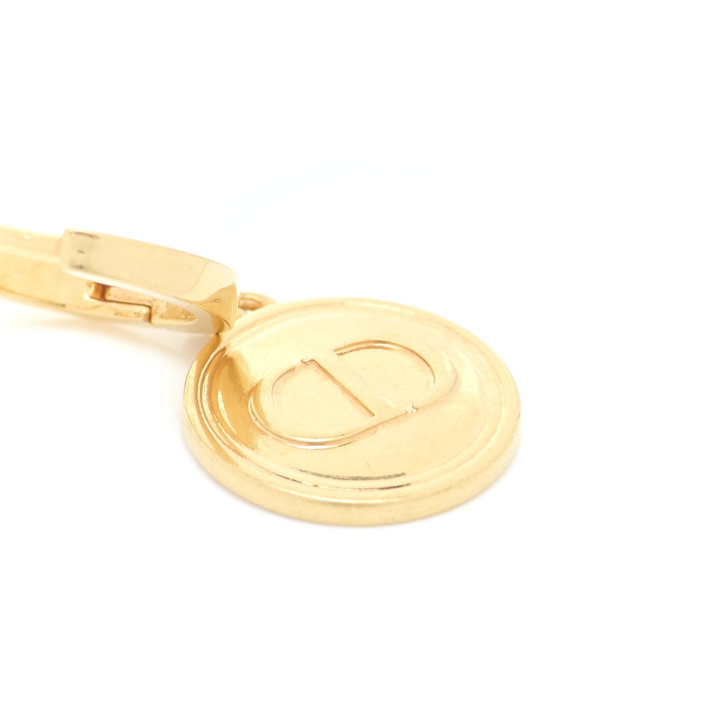 Metal CD Earrings Gold