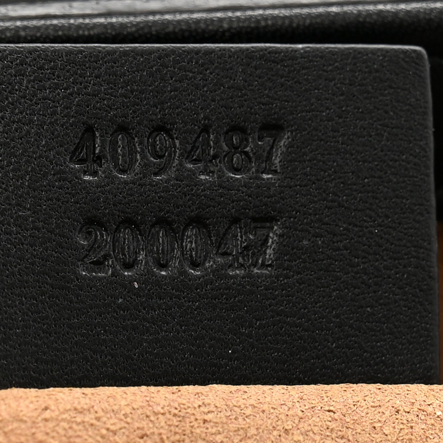 GG Supreme Monogram Calfskin Small Padlock Shoulder Bag Beige Black Cuir