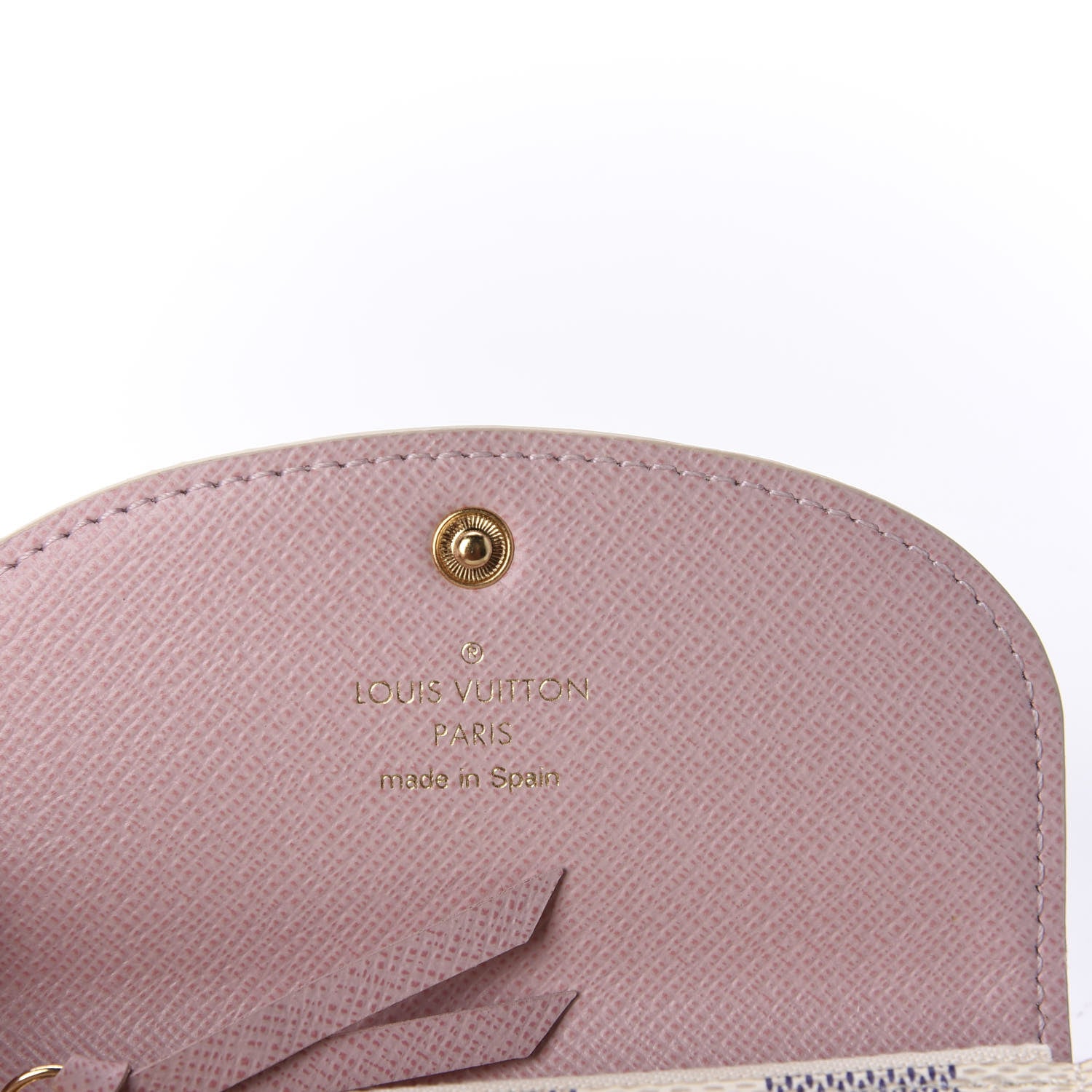 Louis Vuitton Damier Azur Rosalie Coin Purse Rose Ballerine 8 of 10