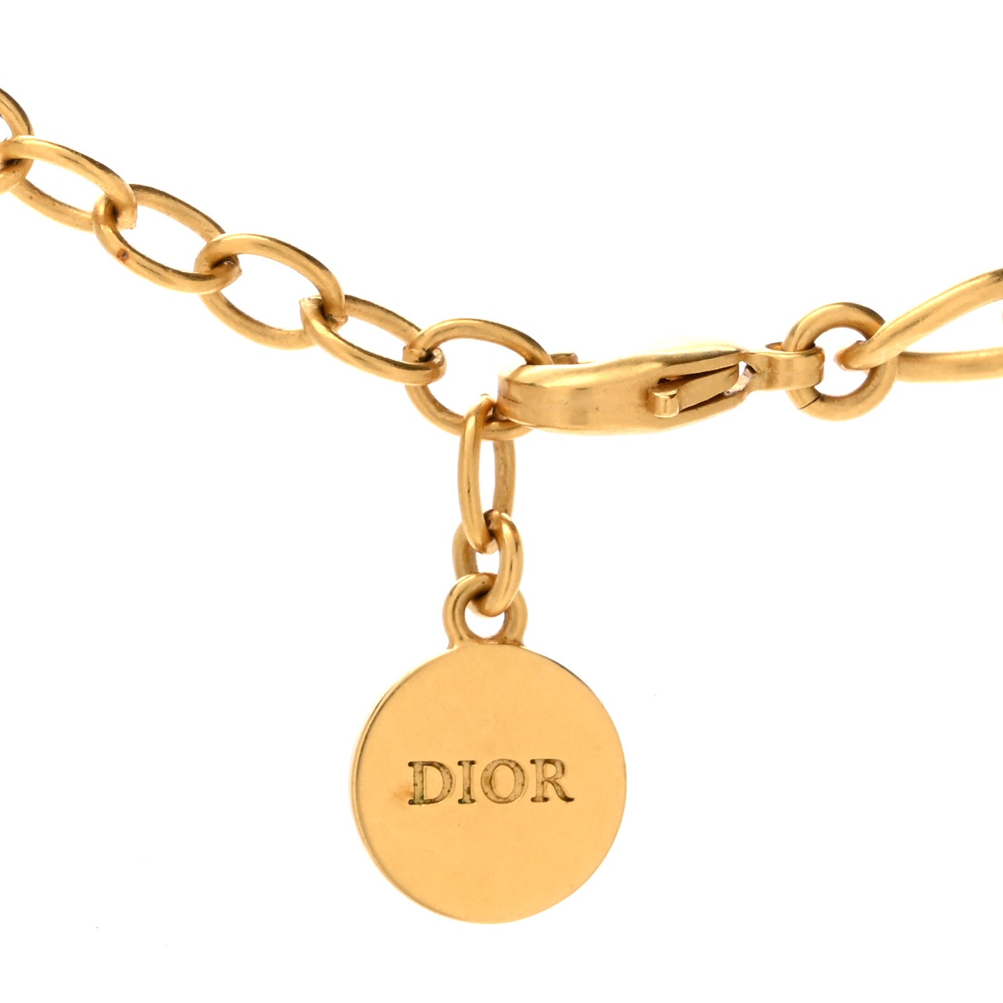Metal Petit CD Choker Necklace Gold