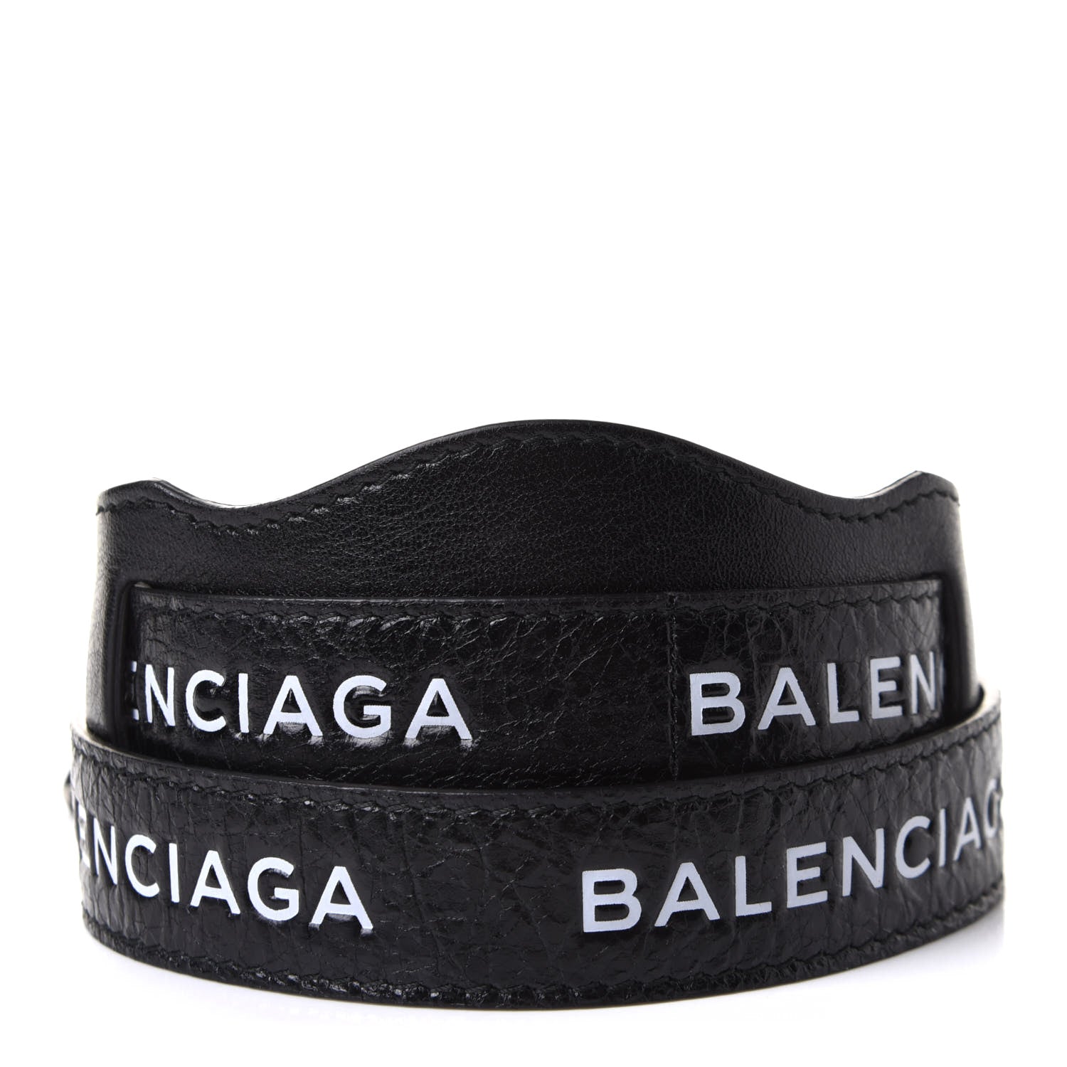Balenciaga Agneau Classic Hardware Logo Shoulder Strap Black 1 of 6