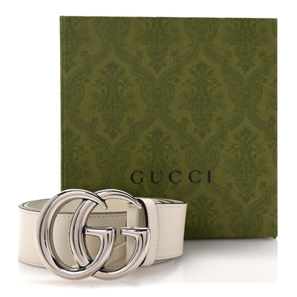 Gucci Calfskin Double G 40mm Belt 70 28 Mystic White 6 of 6