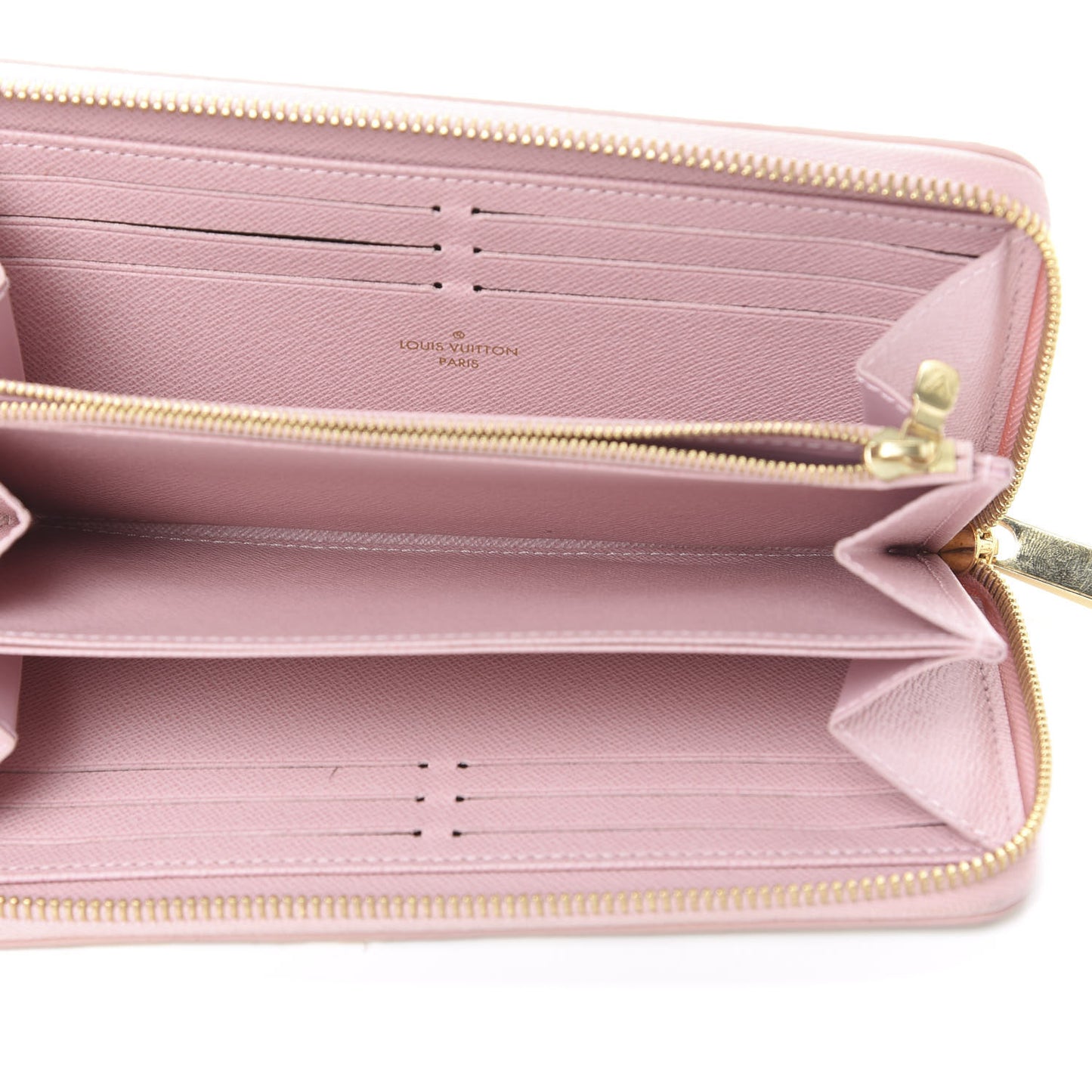 Damier Azur Zippy Wallet Rose Ballerine