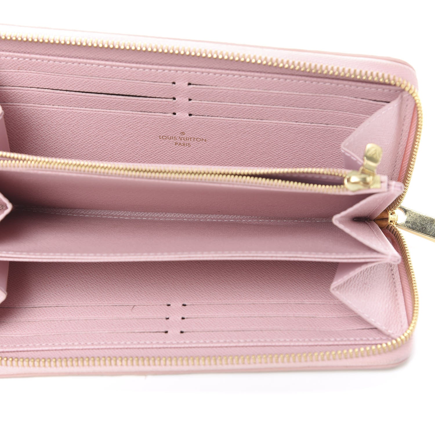 Louis Vuitton Damier Azur Zippy Wallet Rose Ballerine 4 of 6