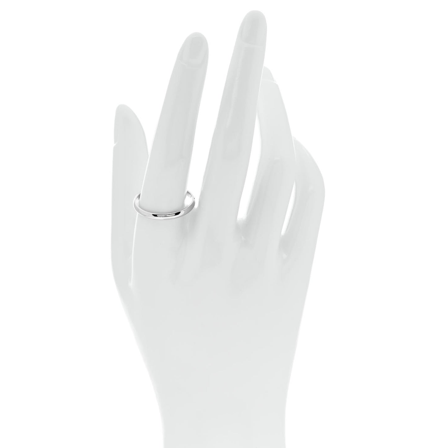 Platinum 2.5mm 1895 Wedding Band Ring 63 10.25