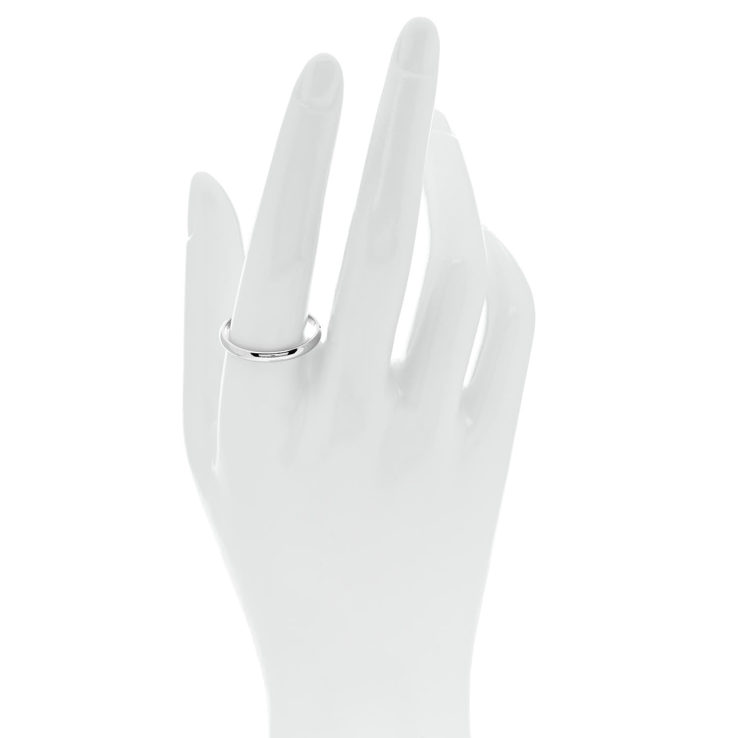 Cartier Platinum 2.5mm 1895 Wedding Band Ring 63 10.25 2 of 4