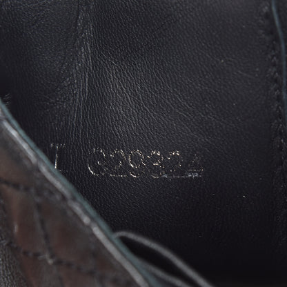 Chanel Calfskin Quilted Lace Up Combat Boots 37.5 Black 8 of 8