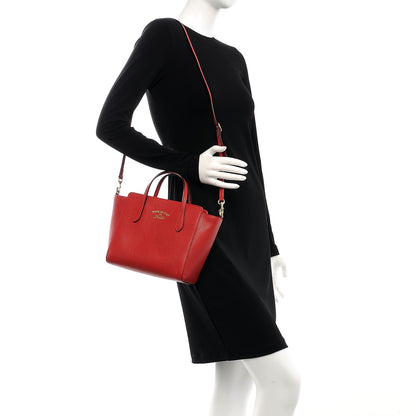 Gucci Dollar Calfskin MIni Swing Top Handle Bag Tabasco 2 of 7
