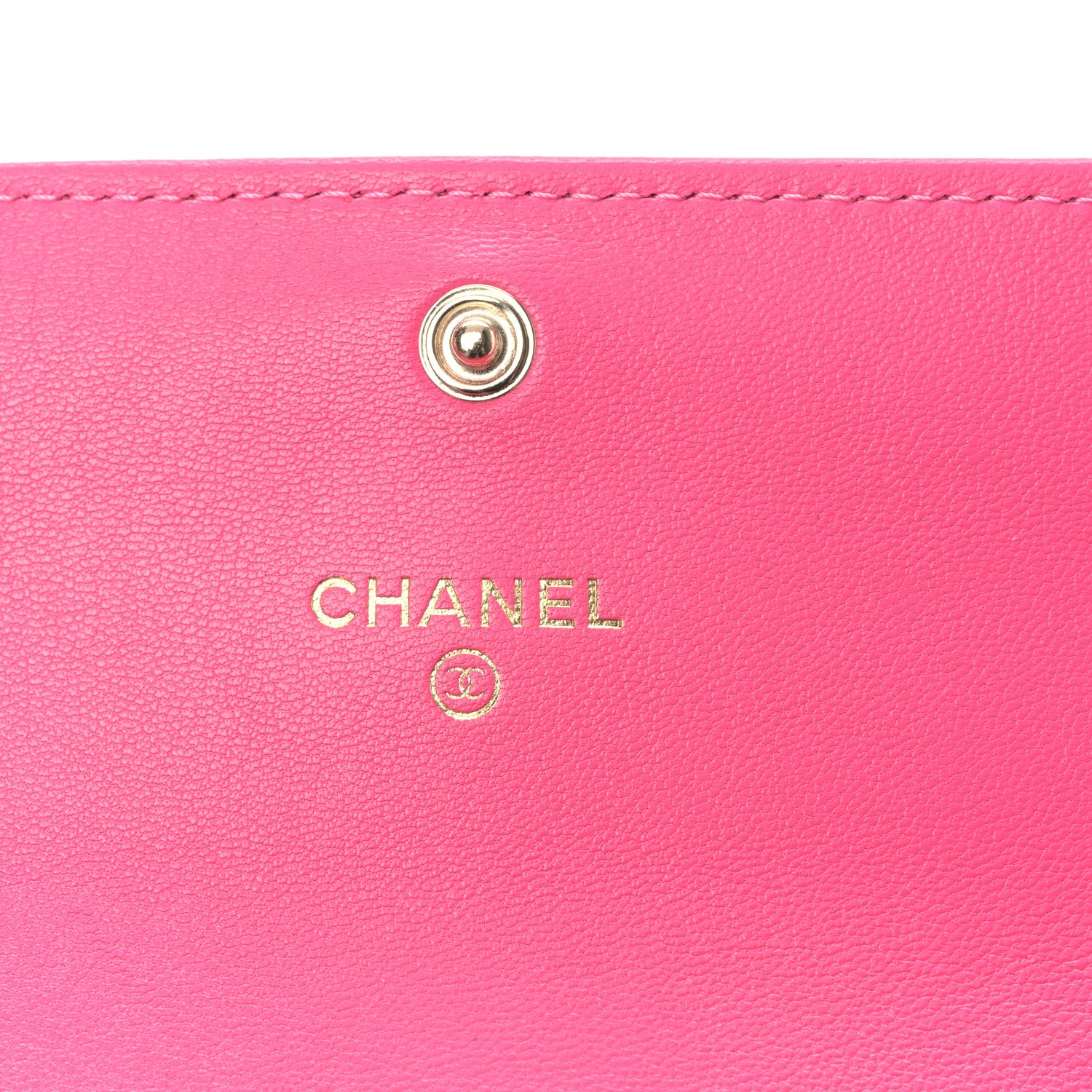 Chanel Lambskin Quilted Chanel 19 Flap Wallet Dark Pink 6 of 11