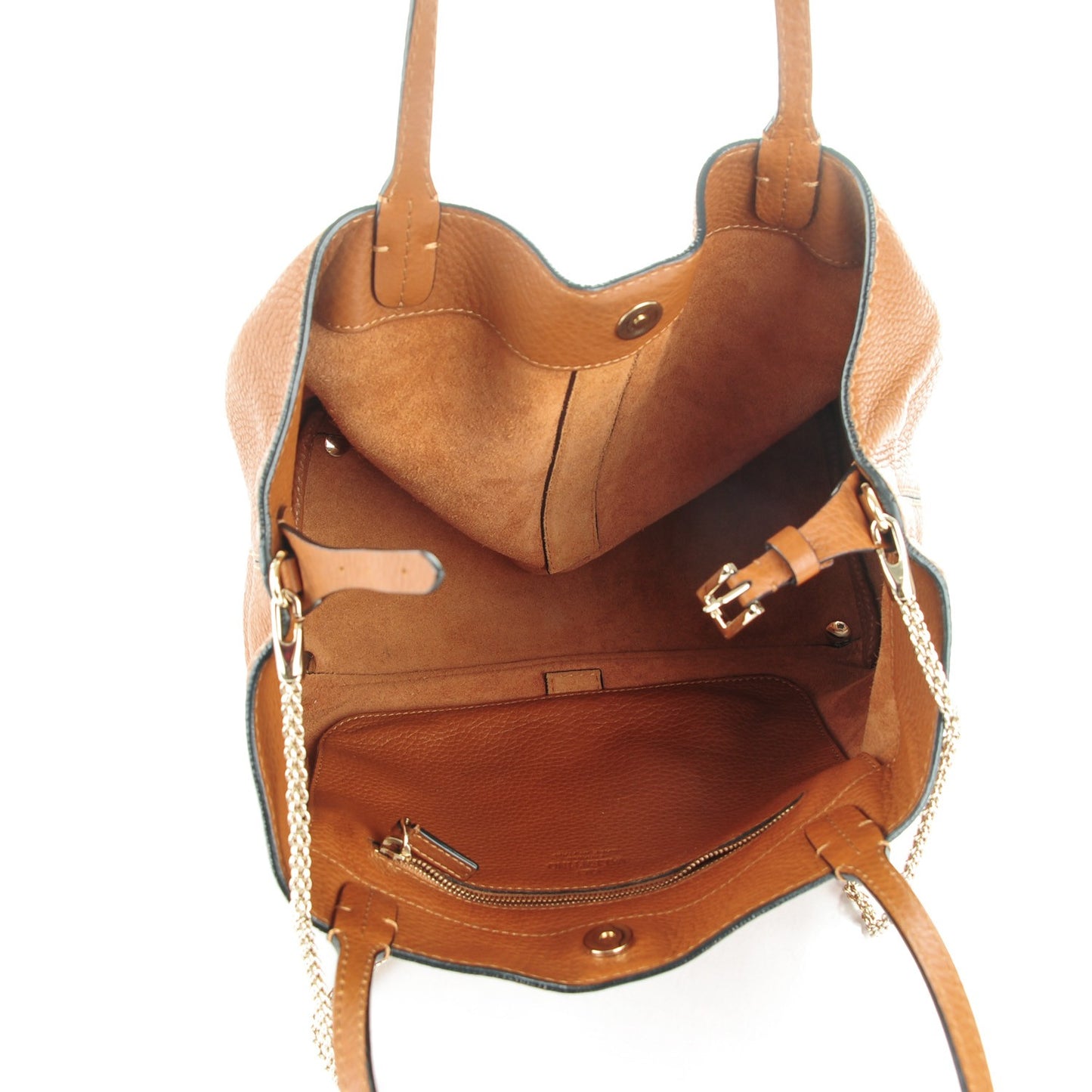 Grained Calfskin Va Va Voom Tote Cognac