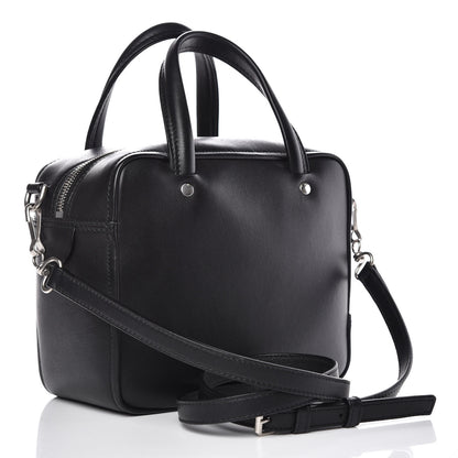 Balenciaga Shiny Day Calfskin XS Triangle Square Bag Black 3 of 10