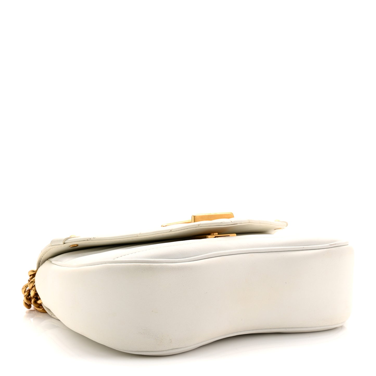 Calfskin New Wave Chain MM Snow