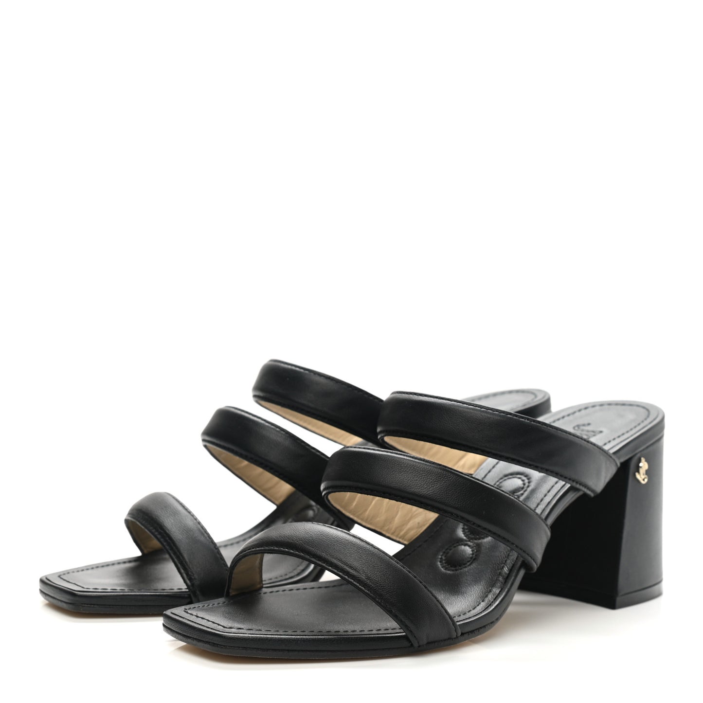 Nappa Auna 65 Mule Sandals 41 Black