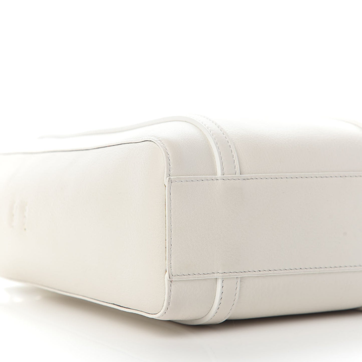 Smooth Calfskin Double Sided XXS Everyday Tote White Light Black