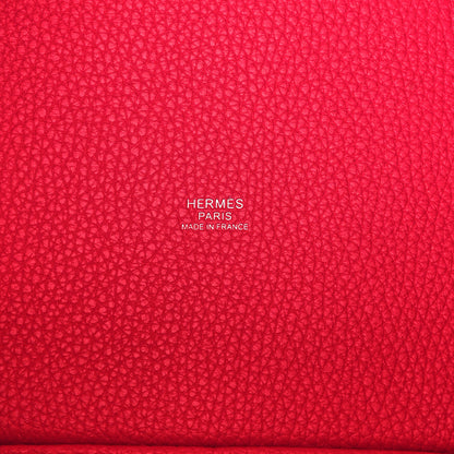 Hermes Taurillon Clemence Monochrome Picotin Lock 18 PM Rose Mexico 6 of 11