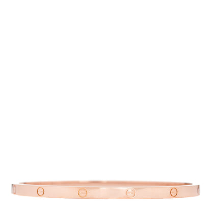 Cartier 18K Pink Gold Small LOVE Bracelet 17 5 of 7