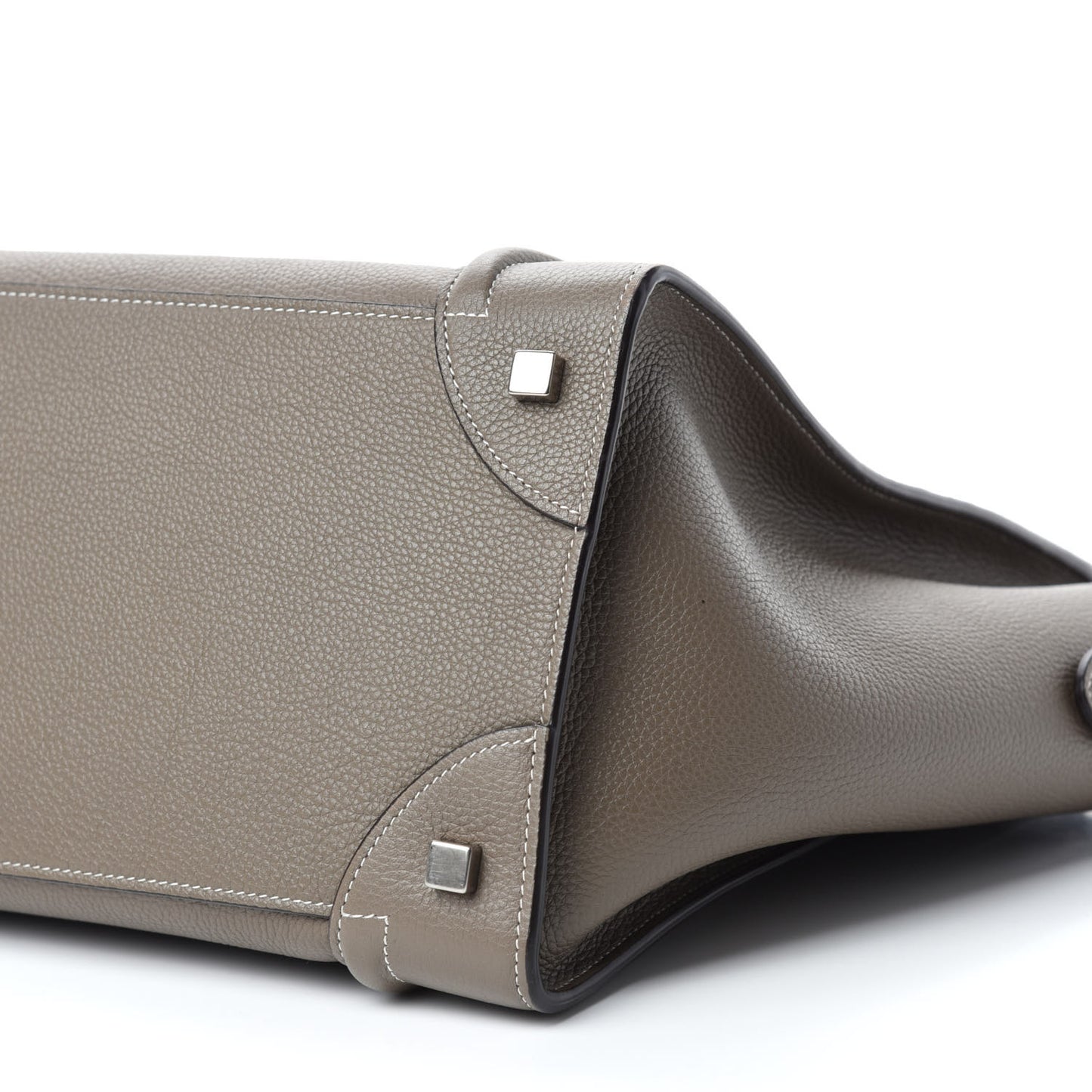 Drummed Calfskin Mini Luggage Souris