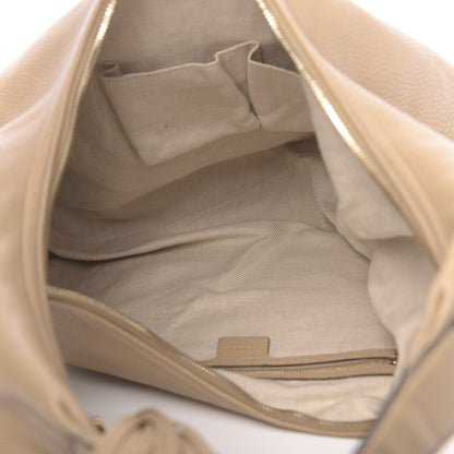 Gucci Pebbled Calfskin Large Soho Hobo Beige 4 of 12