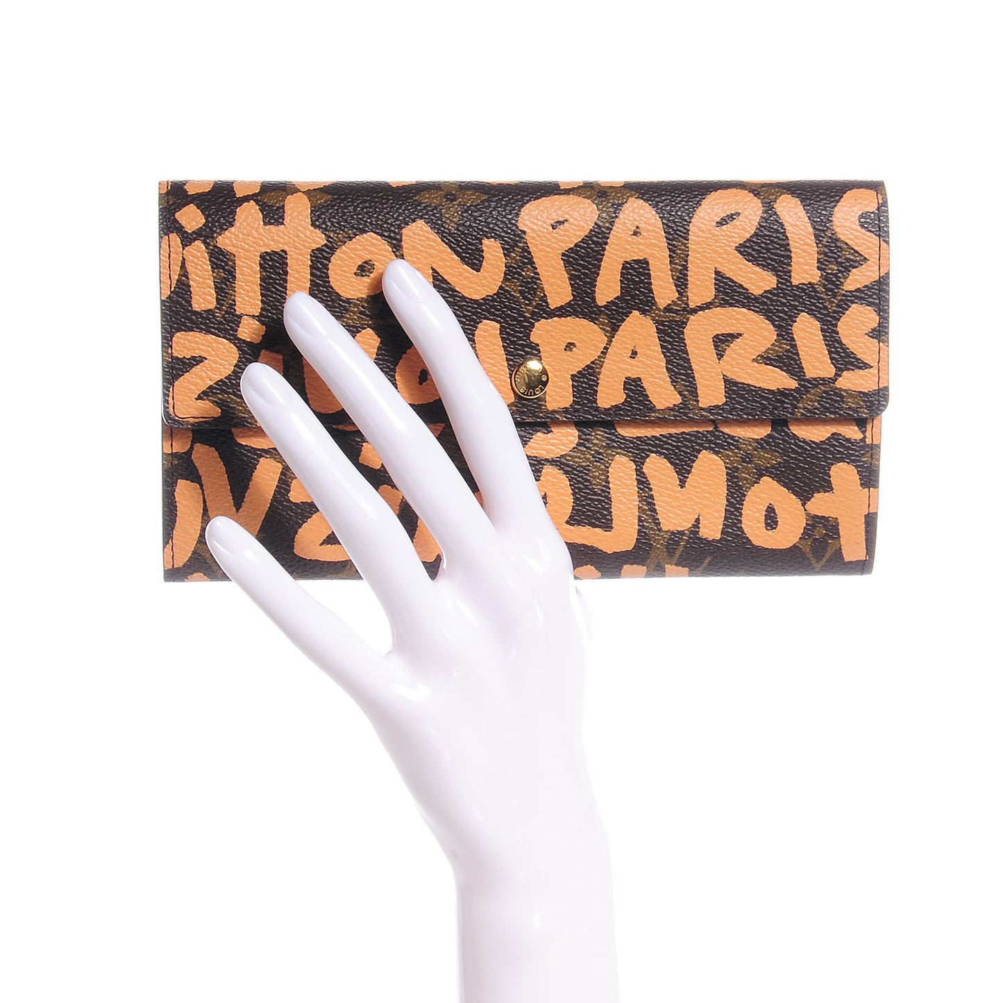 Monogram Graffiti Porte-Monnaie Wallet Peach