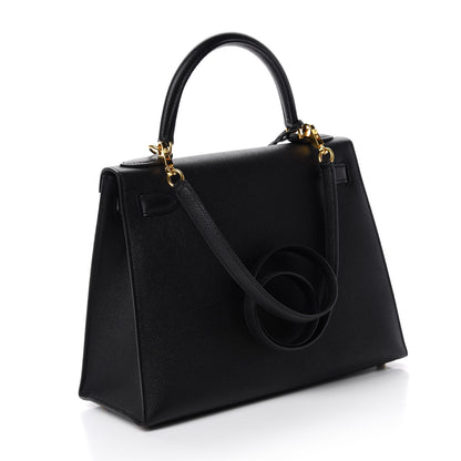 Hermes Epsom Kelly Sellier 28 Black 3 of 12