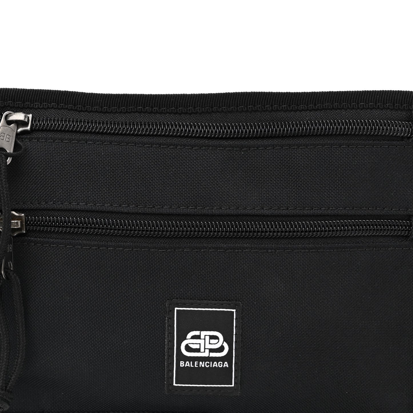 Sustainable Casual Nylon Weekend Belt Wallet Black