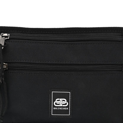 Balenciaga Sustainable Casual Nylon Weekend Belt Wallet Black 9 of 11