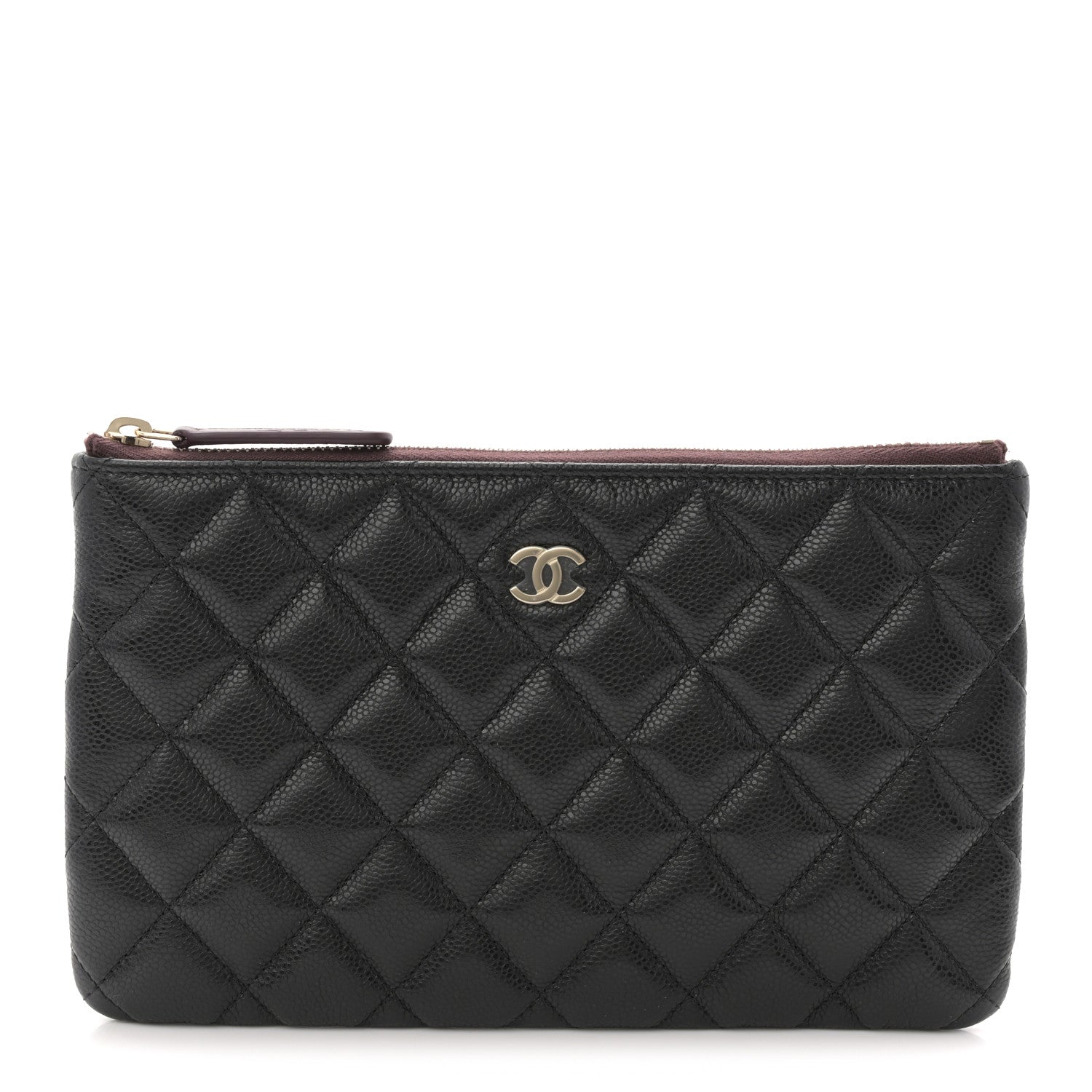 Chanel Caviar Quilted Small Zipped Pouch Black 1 of 8