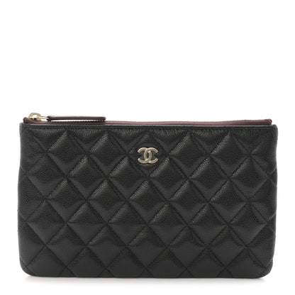 Chanel Caviar Quilted Small Zipped Pouch Black 1 of 8