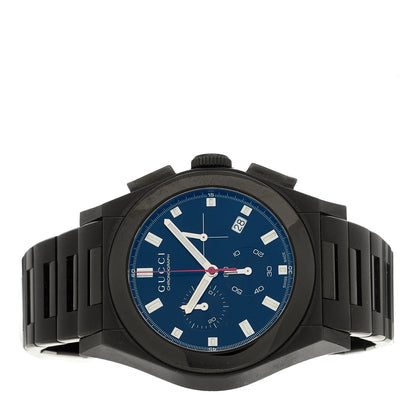 Gucci Stainless Steel 44mm Pantheon Chronograph Quartz Watch Black 2 of 5