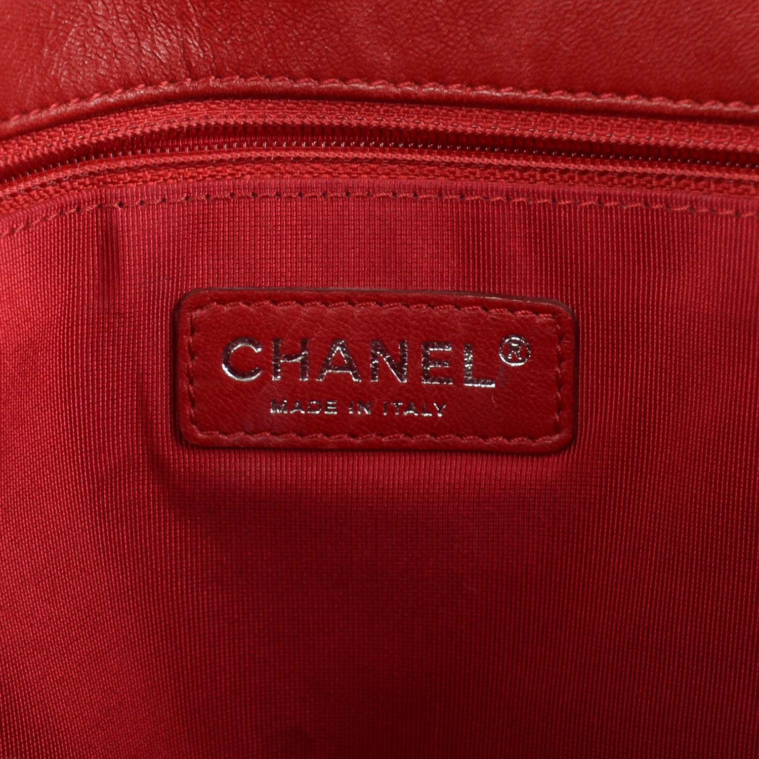 Chanel Patent Calfskin XL Lipstick Tote Red 6 of 7
