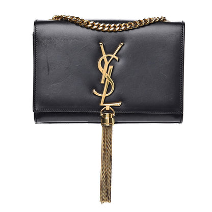 Saint Laurent Calfskin Small Classic Monogram Kate Tassel Satchel Black 1 of 15