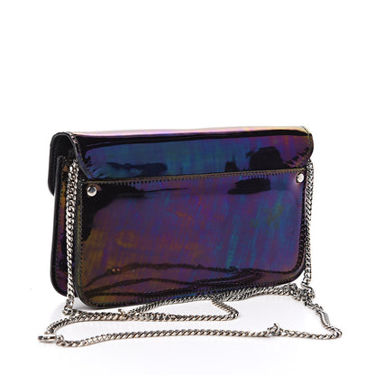 Proenza Schouler PS11 Holographic Patent Chain Wallet Oil Slick 3 of 9
