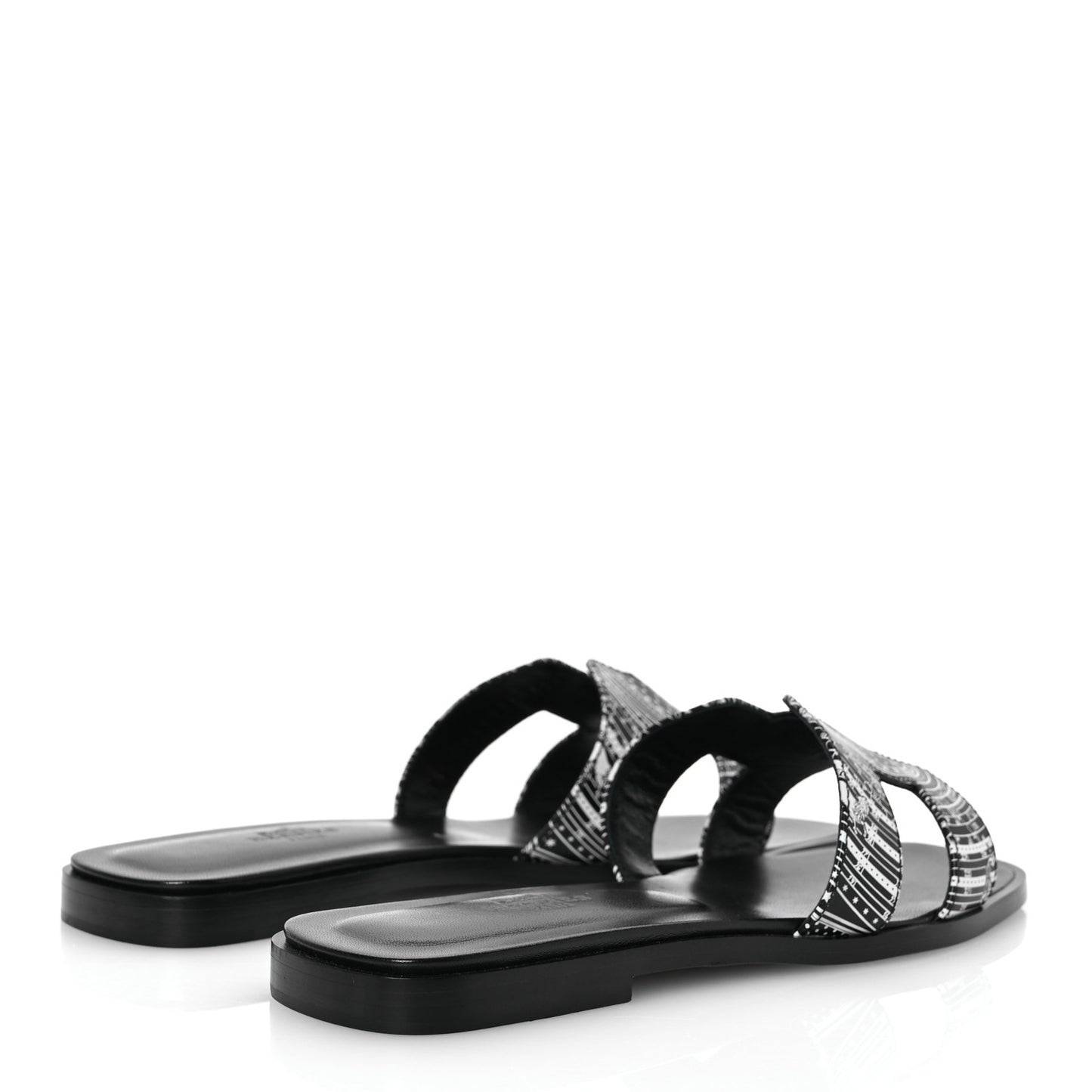 Calfskin Astrologie Bandana Oran Sandals 36.5 Black