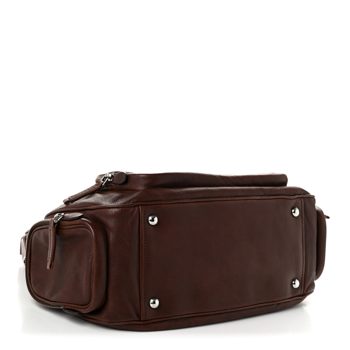 Prada Washed Calfskin Re-Edition 2005 Sacca Hobo Cocoa 4 of 9