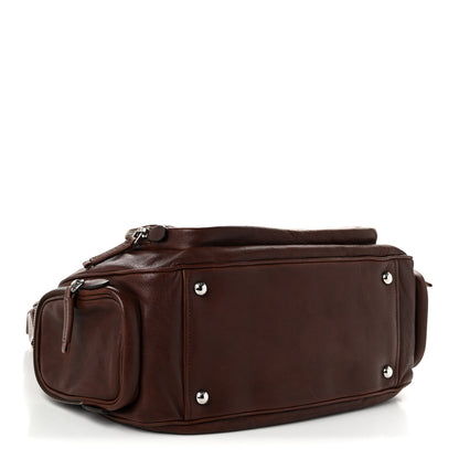 Prada Washed Calfskin Re-Edition 2005 Sacca Hobo Cocoa 4 of 9