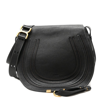 Chloe Calfskin Medium Marcie Round Crossbody Bag Black 1 of 10