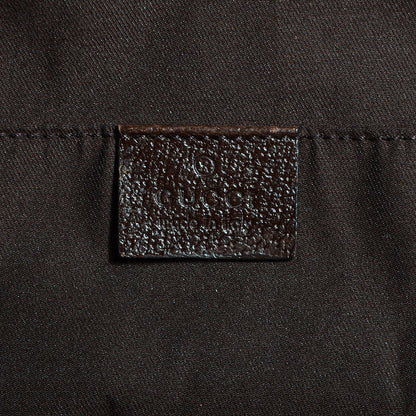 Gucci GG Monogram Medium Web Handle Vertical Tote Bag Dark Brown 6 of 9