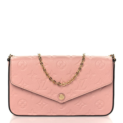 Louis Vuitton Empreinte Pochette Felicie Chain Wallet Rose Poudre 2 of 7